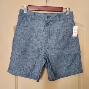 GAP NWT Girlfriend Khaki High Rise Chambray Shorts